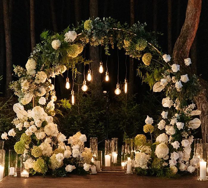 Floral artistry and botanical elements in design