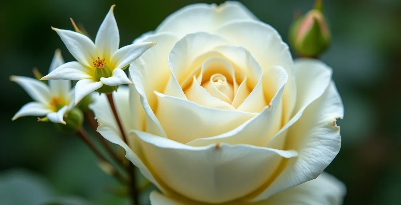 Macro photography of low-pollen wedding flowers showing detailed petal textures